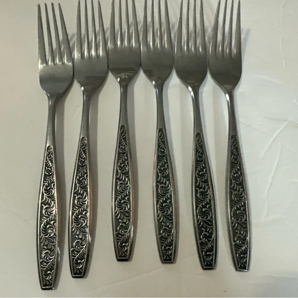 Hanford Forge Stainless Steel DELPRADO‎ DEL PRADO 6 Dinner Forks